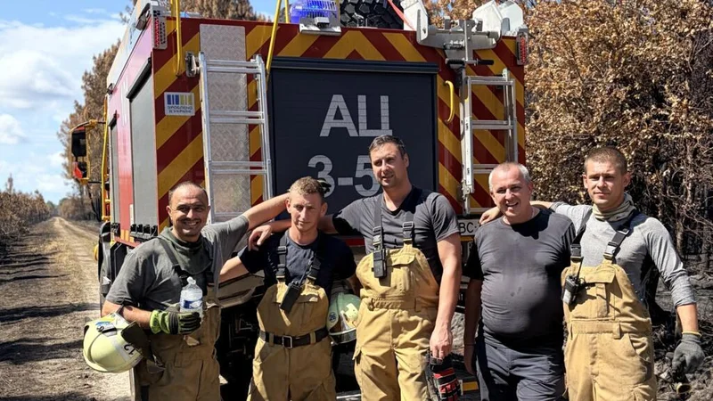 'People at war have come to help': Ukrainian firefighters battle French wildfire