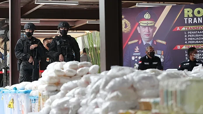 Indonesian authorities seize 2.6 tonnes of meth in major bust, narcotics official says
