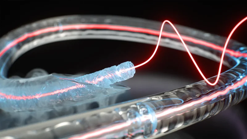 This frozen fiber makes light and sound interact 1,000x more strongly