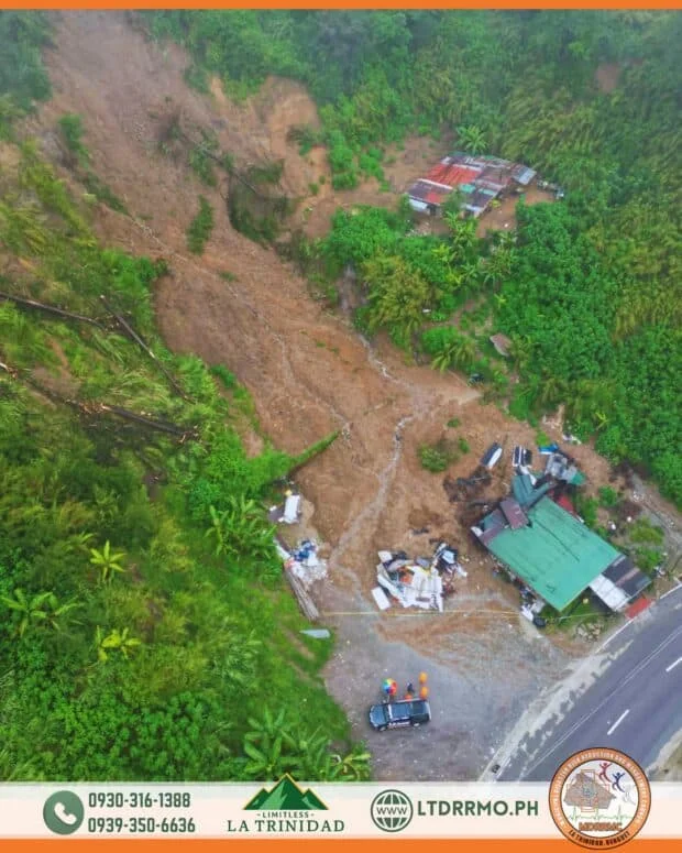 Aerial view shows extent of deadly Benguet landslide
