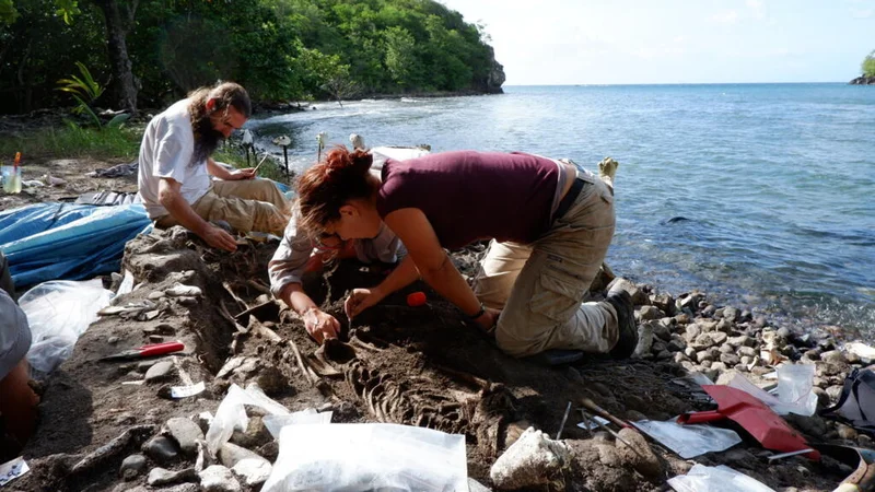 Eroding coastlines unearth and destroy slave graves in French Caribbean