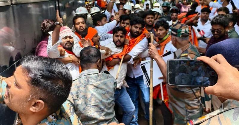 Jharkhand: ABVP workers detained after clash with police during march to Assembly