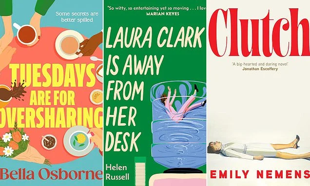 Relatable and readable novels in this month's contemporary fiction: Laura Clark is Away From her Desk by Helen Russell, Clutch by Emily Nemens, Tuesdays are for Oversharing by Bella Osborne