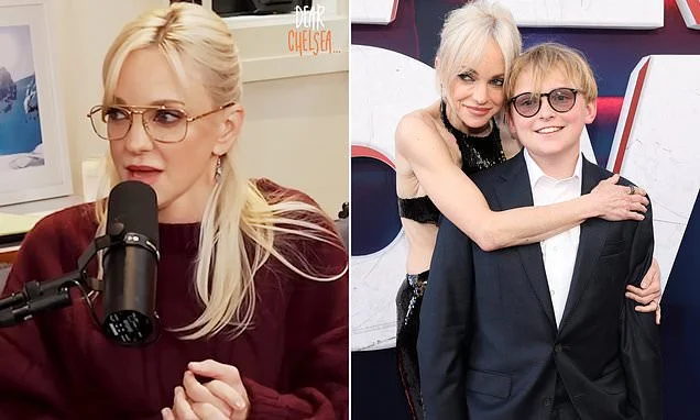 Anna Faris says her son, 14, is a devout Christian like his father Chris Pratt… but she grills him on religious hypocrisy and 'grifter' mega-pastors