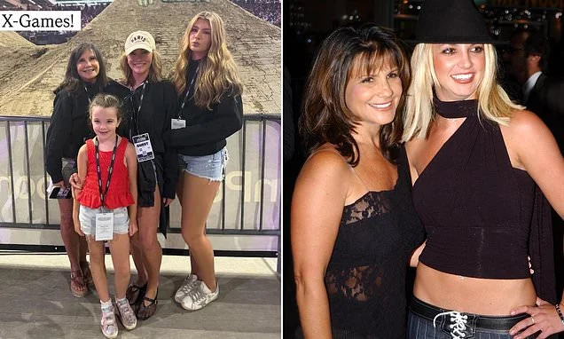 Britney Spears' mom poses with Jamie Lynn's kids in rare family day out... but there's no sign of estranged superstar or her sons