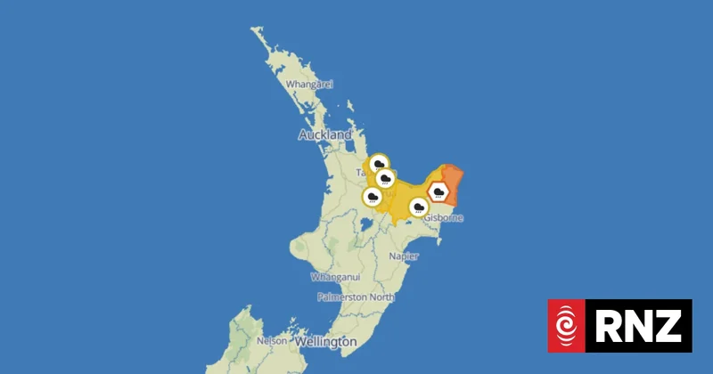 Gisborne residents urged to be ready for flooding and slips