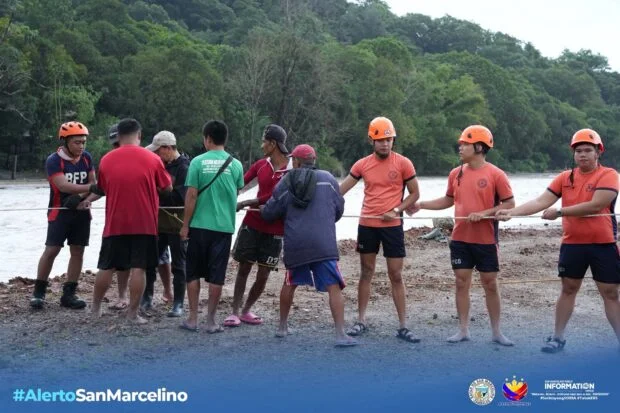 Relief to be sent to isolated Zambales village via makeshift zipline