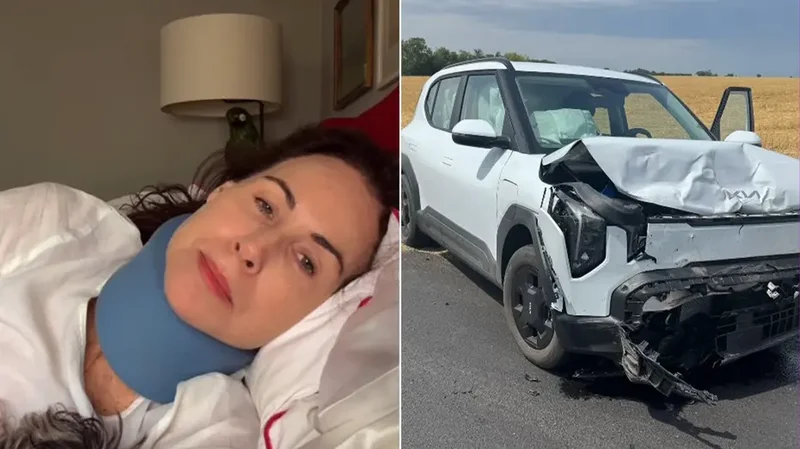 Minnie Driver is 'grateful to be alive' after surviving serious car crash that nearly took her life