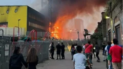 Fire engulfs Bermondsey waste centre