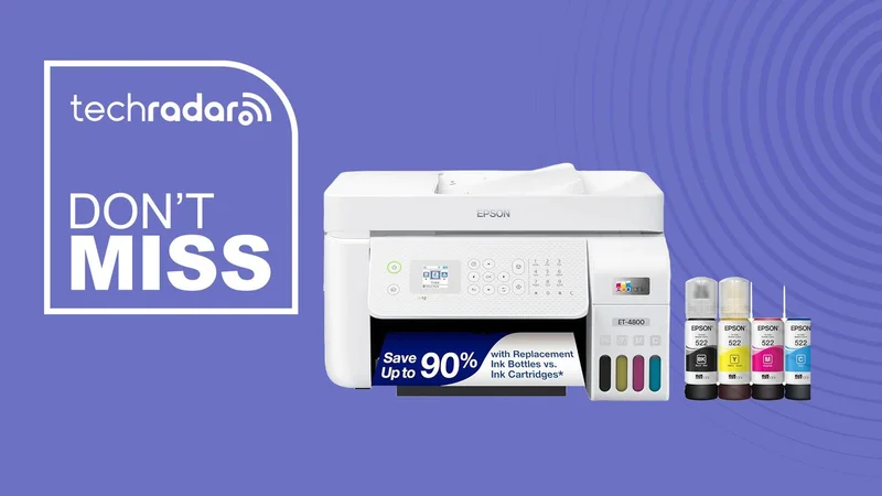 This Epson EcoTank ET-4800 is only $200 right now — and it's packed with absolutely everything you need for the home office or dorm room