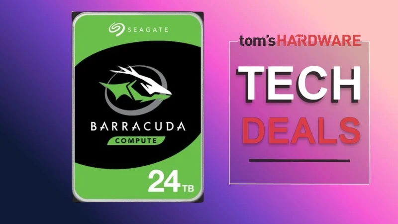 $29 per Terabyte makes this 24TB Seagate BarraCuda one of the best-value hard drives in today's market — $50 off at Newegg makes it $200 cheaper than the 20TB version