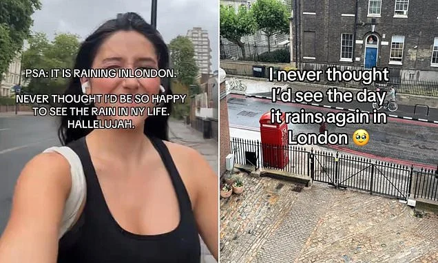 Parts of London get (a tiny bit of) rain for the first time in SIX weeks... but summer is far from over