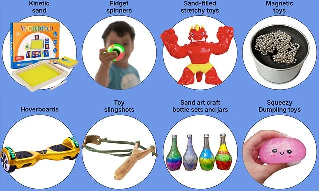 Toys you should NEVER buy children: Safety expert reveals the toxic games on sale at respected retailers - amid a new recall for sand kits containing cancer-causing asbestos. These are the purchases to throw out NOW